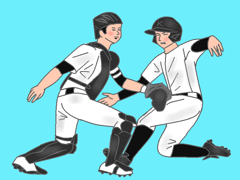 高校野球 by ヤッホー ( PaintBBS NEO ) 