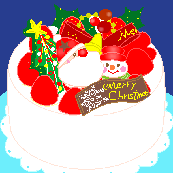 クリスマスケーキ by ヤッホー ( PaintBBS NEO ) 