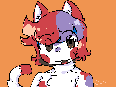 red and blue kitty by prinz/chimerian