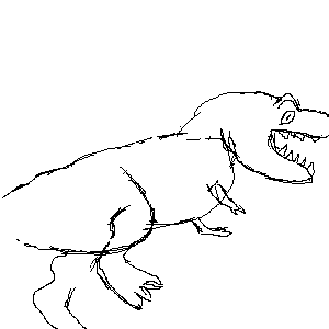 Horrible dinosaur  by CrappyDrawer 300 x 300