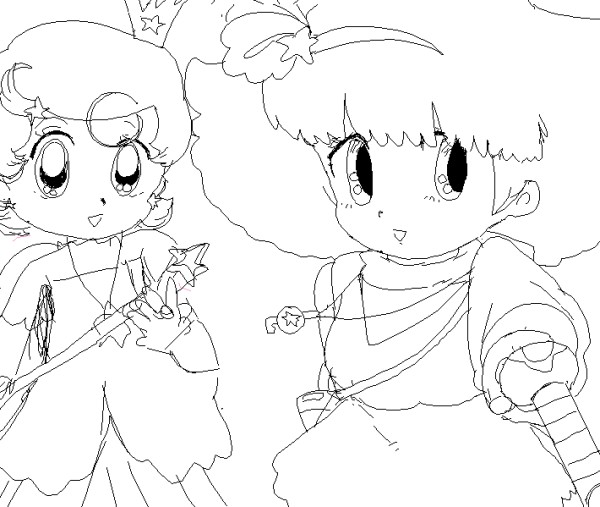 Comet San and momo by minkymomo