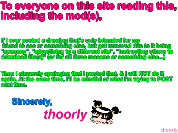 i apologize by thoorly