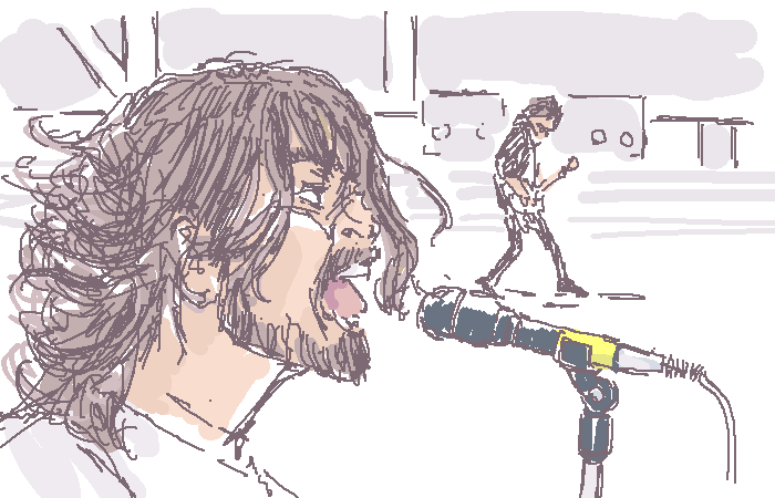 「Foo Fighters - The Pretender」 イラスト/scrambQ ( PaintBBS NEO ) オリジナルお絵かき掲示板