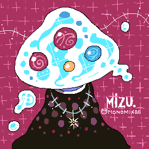 「MIZU.」イラスト/monomix86 (じっくりお絵かき掲示板) 10/12 15:36