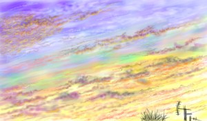 「Re: 雲」イラスト/ぬまくら (じっくりお絵かき掲示板) 12/24 20:19