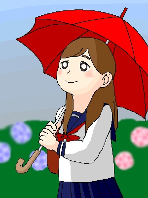 「雨あがり」 イラスト/spoon じっくりお絵かき掲示板