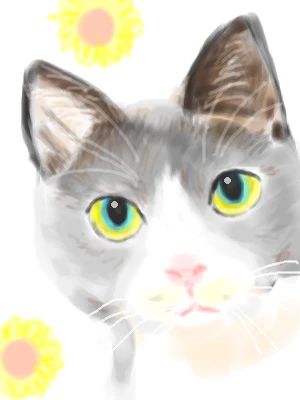 「ねこ」イラスト/ぶるぶる (じっくり) 08/10 12:11