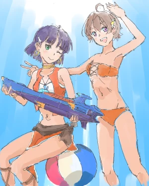 「Re: オネアミスの空軍機」 イラスト/Q じっくりお絵かき掲示板