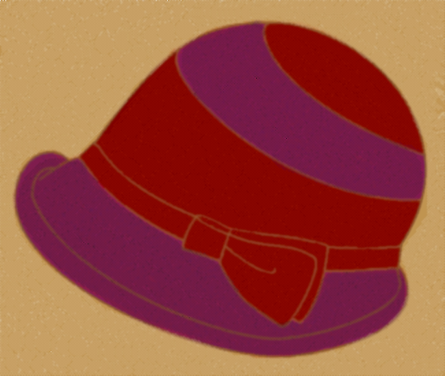 赤系の帽子 by ヤッホー