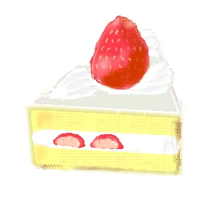 「ショートケーキ🍰」イラスト/ぴよこ (テーマフリー) 01/23 14:32