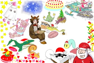 新着イラスト「Re: クリスマス合作どぞ～」by さとぴあ@管理人 12/24 15:08