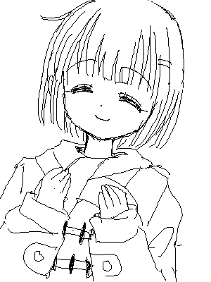 「無題」 イラスト/小田修紀 女性キャラお絵かき掲示板