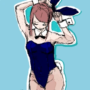 「バニー」イラスト/mesi (女性キャラ) 12/01 13:04