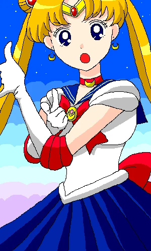 「月に変わって」イラスト/spoon (女性キャラ) 04/29 18:20