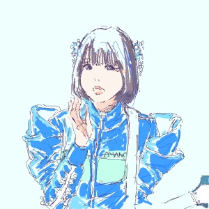 「Re: 無題」イラスト/Q (女性キャラお絵かき掲示板) 06/16 10:34