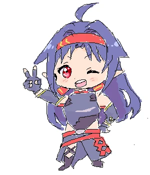 「ユウキちゃん⚔」イラスト/ぴよこ (二次創作) 03/09 21:22