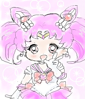 「🐰セーラーちびムーン🌙」イラスト/ぴよこ (二次創作) 05/02 16:40