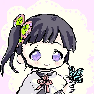 「🦋カナヲちゃん」イラスト/ぴよこ (二次創作) 01/16 17:54