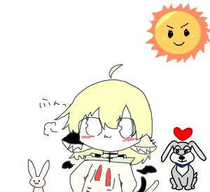 「ｳｻﾁｬﾝｶｲﾀ｡」イラスト/るお。 (練習用) 10/05 15:08