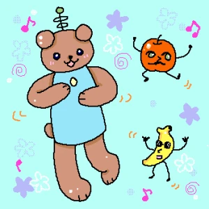 「くるくるダンス」イラスト/すみさん (練習用お絵かき掲示板) 05/11 9:10