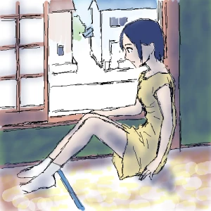 「Re: はじめてのて」イラスト/ゆうじか (練習用お絵かき掲示板) 09/03 1:13