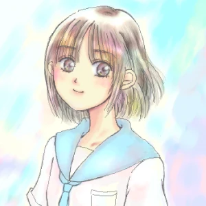 「Re: 暑くて帽子必須」イラスト/すみさん (練習用お絵かき掲示板) 08/10 17:55