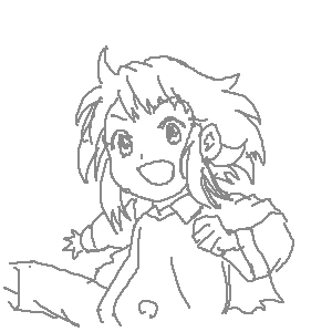 「えいやぁ！」 イラスト/あいうち 練習用お絵かき掲示板