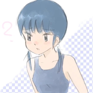 「スク水娘さん」イラスト/さとぴあ@管理人 (練習用) 08/12 20:43