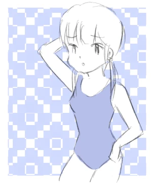 新着イラスト「Re: スク水娘さん」by さとぴあ@管理人 09/16 23:14