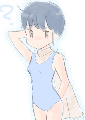 「Re: スク水娘さん」 イラスト/さとぴあ@管理人 練習用お絵かき掲示板