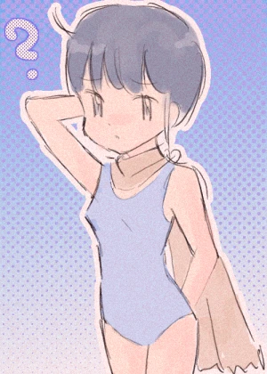 「Re: スク水娘さん」 イラスト/さとぴあ@管理人 練習用お絵かき掲示板