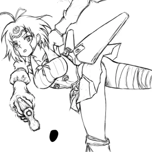 「Re: 無題」イラスト/  ぬまくら (練習用) 03/05 19:42