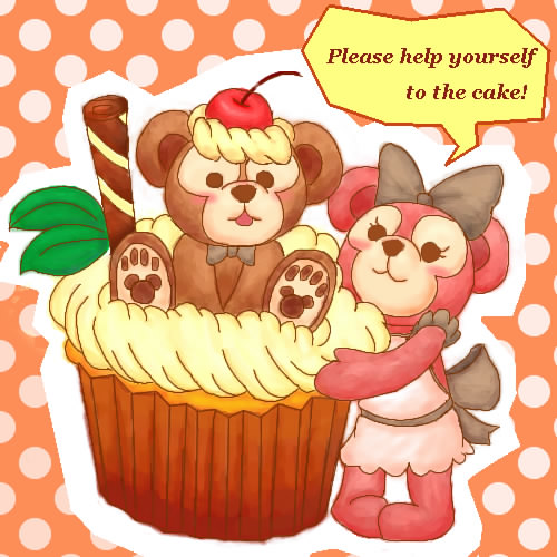please help yourself to the cake! by にゃんこさん 