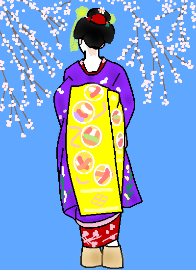 舞妓さんと桜 by ヤッホー