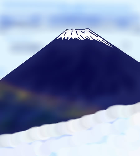 富士山初冠雪 by ヤッホー