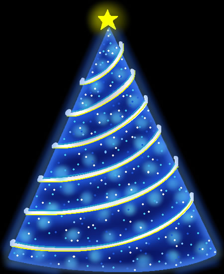 青いクリスマスツリー by ヤッホー