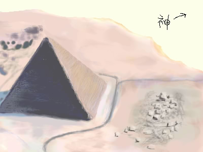 「金字塔」イラスト/熱帯雨林2002/06/04 10:53