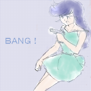 BANG!　/SEASさんのサイトで描いてきた絵 by さとぴあ@管理人 ( PaintBBS ) 