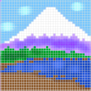 ドット絵　富士山 by ヤッホー