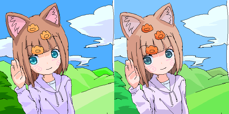 「質問」 イラスト/猫ま テーマフリーお絵かき掲示板