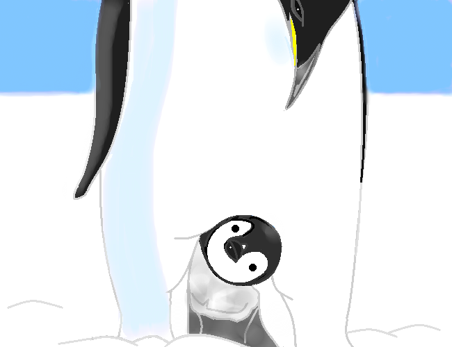 ペンギンの親子 by ヤッホー
