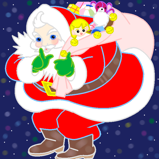 『よい子のクリスマス』 by ヤッホー ( PaintBBS NEO ) 