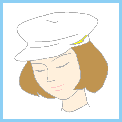 白い帽子 by ヤッホー ( PaintBBS NEO ) 