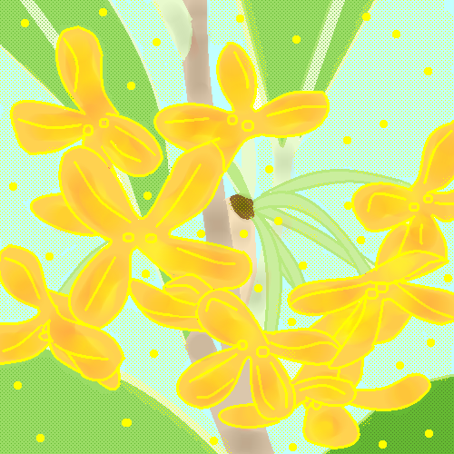 キンモクセイの花 by ヤッホー 