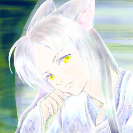 オリジナルの妖狐さん by すわ ( PaintBBS NEO ) 