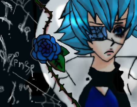 青い薔薇 by ましろ ( しぃペインター ) 