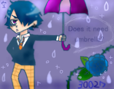 Does it need umbrella? by ましろ ( しぃペインター ) 