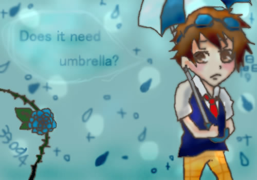 Does it need umbrella? by ましろ ( しぃペインター ) 