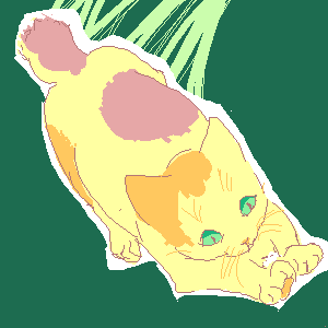 猫 by YBスマホ ( PaintBBS NEO ) 