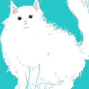 「夢の猫」 イラスト/YBスマホ ( PaintBBS NEO ) 練習用お絵かき掲示板